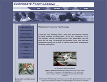 Tablet Screenshot of corporatefleetleasing.com